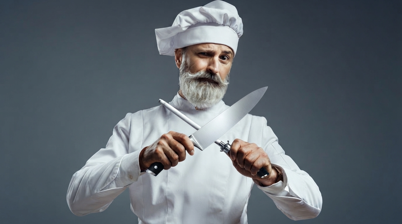 Editorial illustration for Choosing a Chef's Knife Steel: Matching Performance to Your Maintenance Tolerance