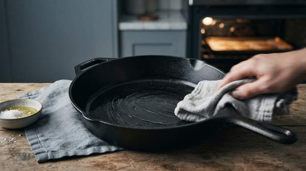 Editorial illustration for How to Season, Maintain, and Troubleshoot a Cast Iron Skillet